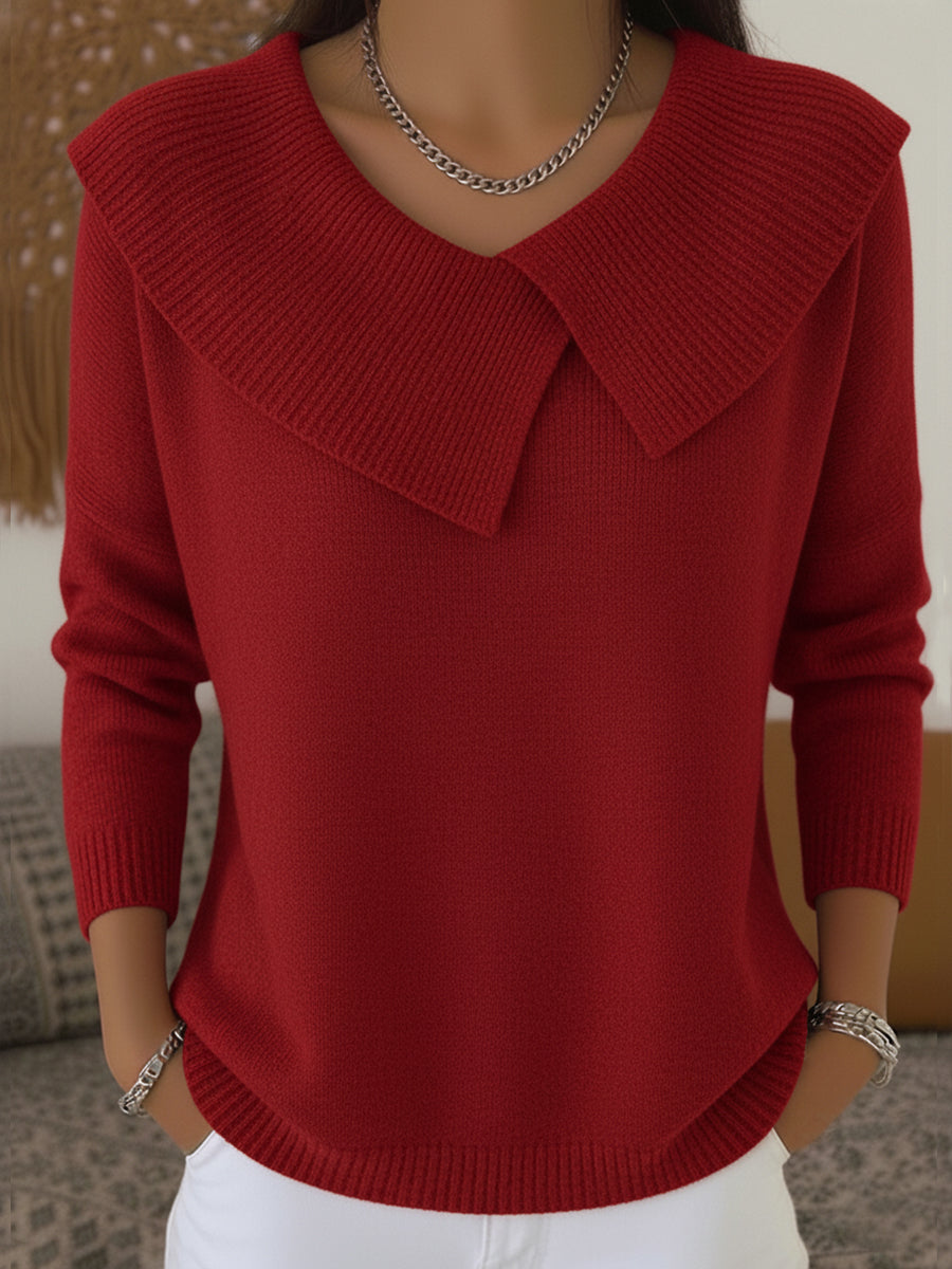 Lucia | Warm Jumper with Soft Collar