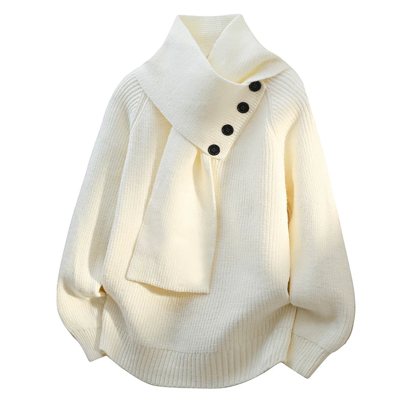 Arielle | Cozy Scarf Neck Jumper